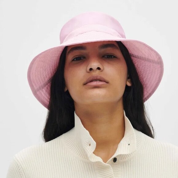 Ganni - Tech Bucket Hat in Pink Nectar - Picture 1 of 4